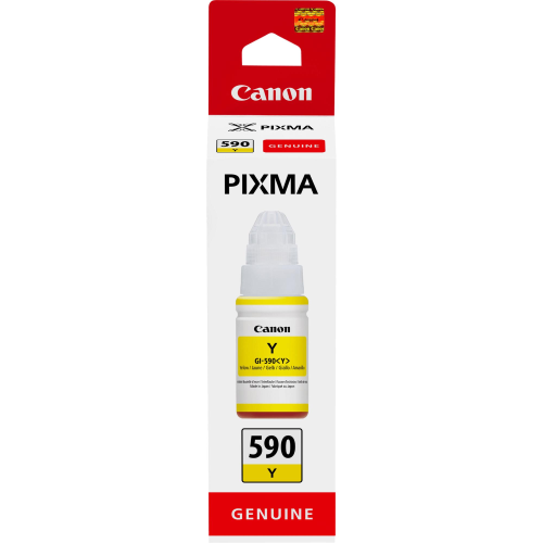 CANON GI 590 Y SERBATOIO GIALLO 70 ML PER PIXMA G1501, G1510, G2500, G2501, G2510, G3410, G3500, G3501, G3510, G4410, G4500, G4511